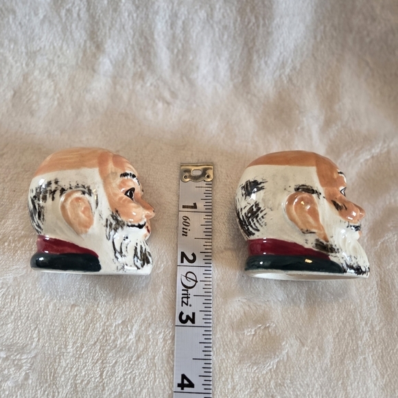 VTG OLD MAN HEADS BALD WITH BEARDS SALT & PEPPER SHAKERS - JAPAN - Picture 8 of 8